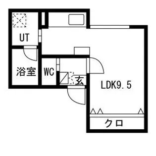 キングハウス学園前【3階】の間取り