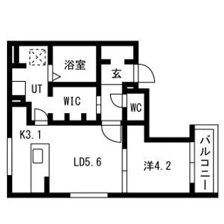 カームヒルズ西岡【2階】の間取り