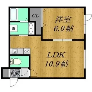 MELEZE(メレーズ)【205号室】の間取り