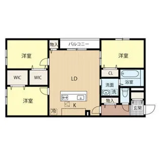 アクアトピア清田Ⅱ【0201号室】の間取り