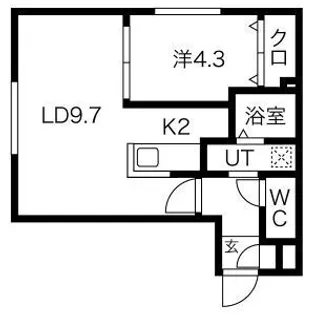 HAL CASA新札幌【2階】の間取り