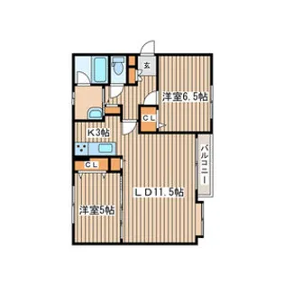 レジデンス栄通【4階】の間取り