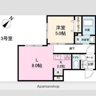 ガーデンクォーツⅡ【203号室】の間取り