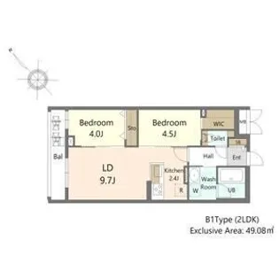 S-RESIDENCE東札幌bling【201号室】の間取り