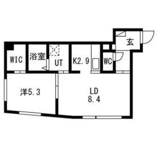 TEANA HONGO【401号室】の間取り