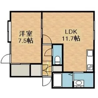 ヴィレッジ福住【202号室】の間取り