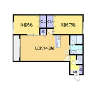カーサフェリーチェ【3階】の間取り