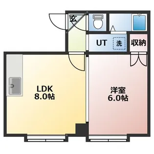 コーポ・ビー・アンビシャス【1-10号室】の間取り