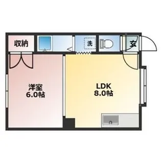 コーポ・ビー・アンビシャス【2-16号室】の間取り