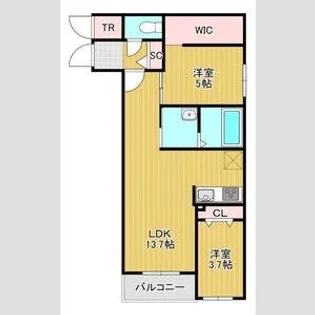 仮)本通16丁目北【4階】の間取り