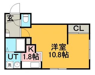 アーバンクラスタ新札幌III【302号室】の間取り