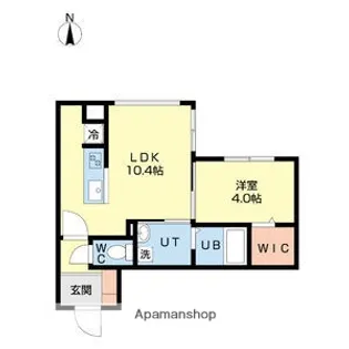 ガルボ北広島【2階】の間取り