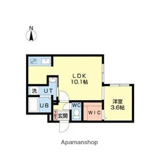 DPレジデンス北広島【1階】の間取り