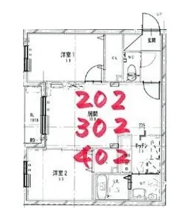 NOVEL北広島【4階】の間取り