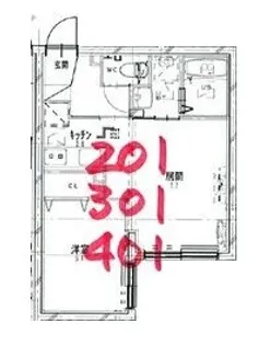 NOVEL北広島【4階】の間取り