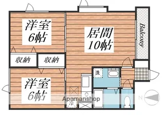 フォレストヒルズ【202号室】の間取り