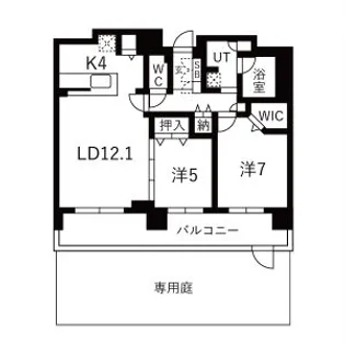 アルビオ・ガーデンひばりヶ丘【1階】の間取り