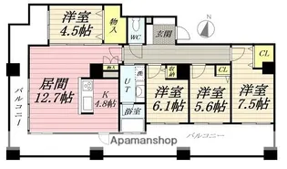クリオ新札幌壱番館【14階】の間取り
