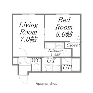 ESQUISSE栄通6(エスキス栄通6)【3階】の間取り