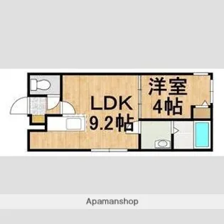 マリオットFビレッジ【303号室】の間取り