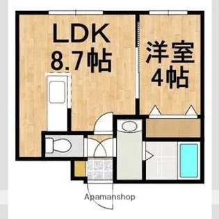 マリオットFビレッジ【201号室】の間取り