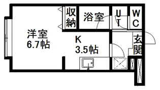 桜館【405号室】の間取り