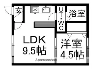 ΑNEXT東札幌第2【3階】の間取り