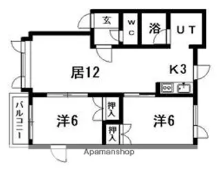 ハイツポメリア【1階】の間取り
