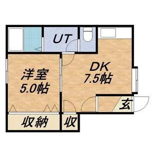 グランステージ伏見【102号室】の間取り