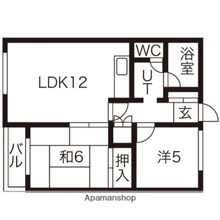 北海道札幌市中央区南一条東2丁目【マンション】の間取り