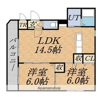 北海道札幌市中央区南十六条西7丁目【マンション】の間取り