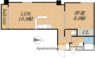 札幌19Lビル(旧第57松井ビル)【604号室】の間取り