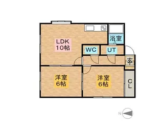 北海道札幌市中央区北三条西29丁目【アパート】の間取り