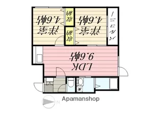 Many’s CourtN6【305号室】の間取り