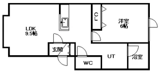メゾンシュペール【202号室】の間取り