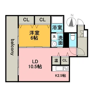 BLUE TREE111【802号室】の間取り