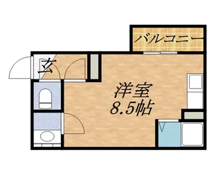 ヒルクレスト円山公園【406号室】の間取り