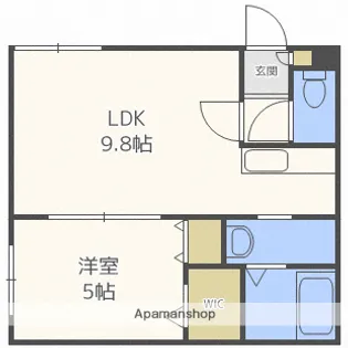 北海道札幌市中央区宮の森一条5丁目【マンション】の間取り
