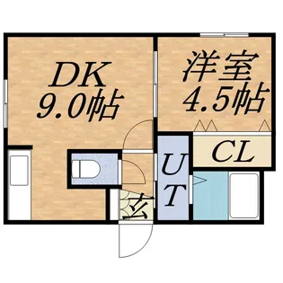 ブランノワール北円山【4階】の間取り