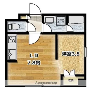 イー・エフ大通17ビル(旧グレイジュ大通17【405号室】の間取り