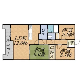 北海道札幌市中央区南一条西13丁目【マンション】の間取り