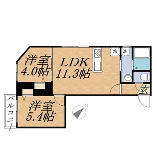 レジェーロ【4階】の間取り