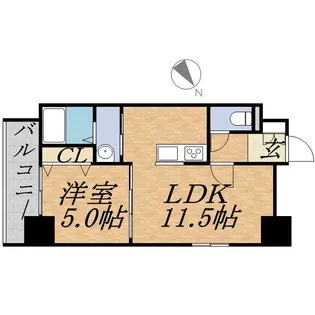 椿ガーデン【6階】の間取り