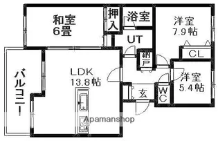 北海道札幌市中央区南九条西23丁目【マンション】の間取り