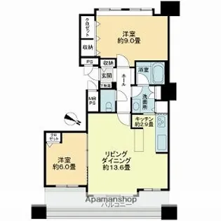 Dクラディア大通【402号室】の間取り