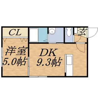グランドサクセス南大通【0402号室】の間取り