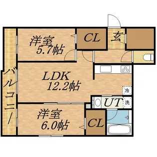 ASAHIYAMA CITY.STELLA【3階】の間取り