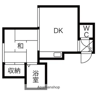 北海道札幌市中央区南十三条西11丁目【アパート】の間取り