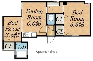 コーポDAN南13条【1階】の間取り