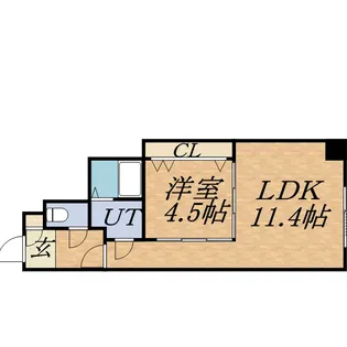 プライムアーバン大通公園Ⅰ【7階】の間取り